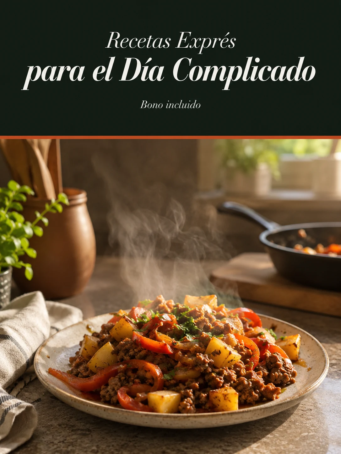 Portada del bono Recetas Exprés para el Día que se Complicó